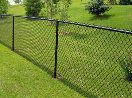 Black Chain Link Fence in Kennedale
